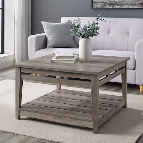 Middlebrook 30-Inch Square Farmhouse Coffee Table