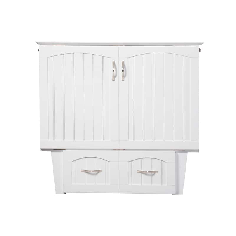 Murphy Bed Chest - Storage Drawer & USB Charger - Space Saving Furniture