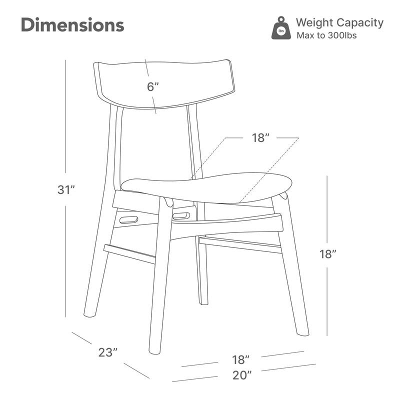 Spruce & Spring 5-Piece Modern Dining Table Set with Upholstered Chairs and Butterfly-Leg Base Table