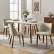 preview thumbnail 11 of 64, HULALA HOME Melisa Solid Wood Dining Chair Set of 4 Beige
