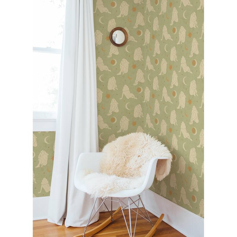 Alja Horvat Sage Nudes Peel & Stick Wallpaper