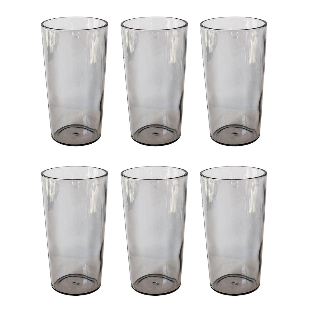 Rustic Jumbo, Light Gray, 23 oz, Set of 6