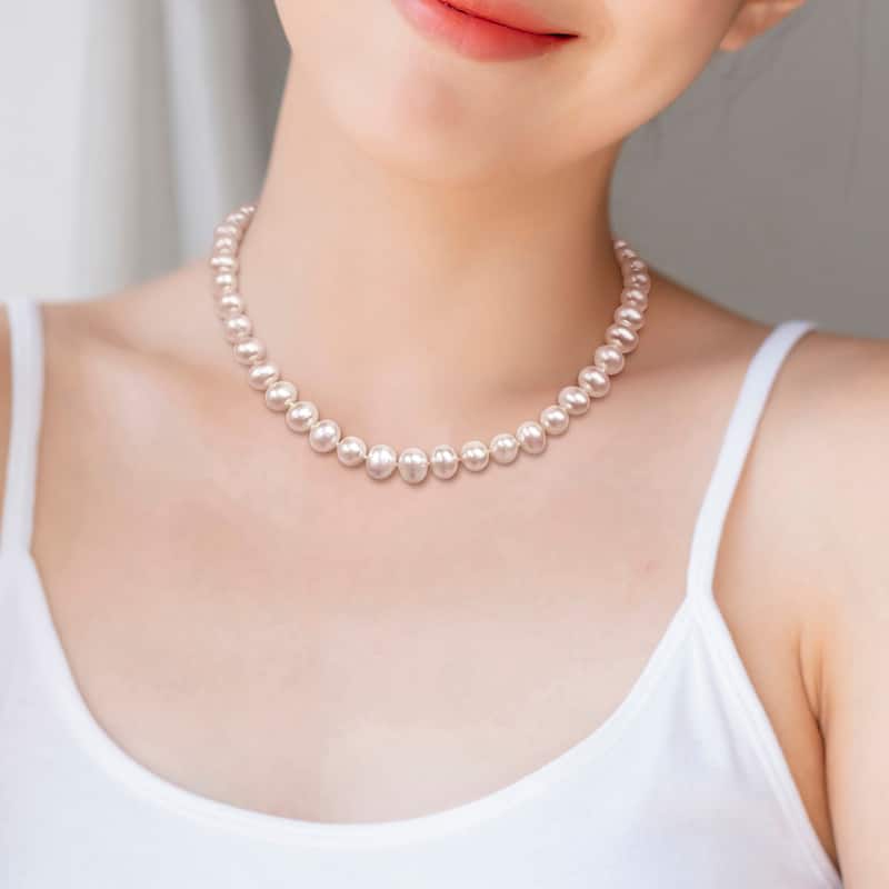 Miadora 8-9mm Cultured Freshwater Pearl Strand Necklace