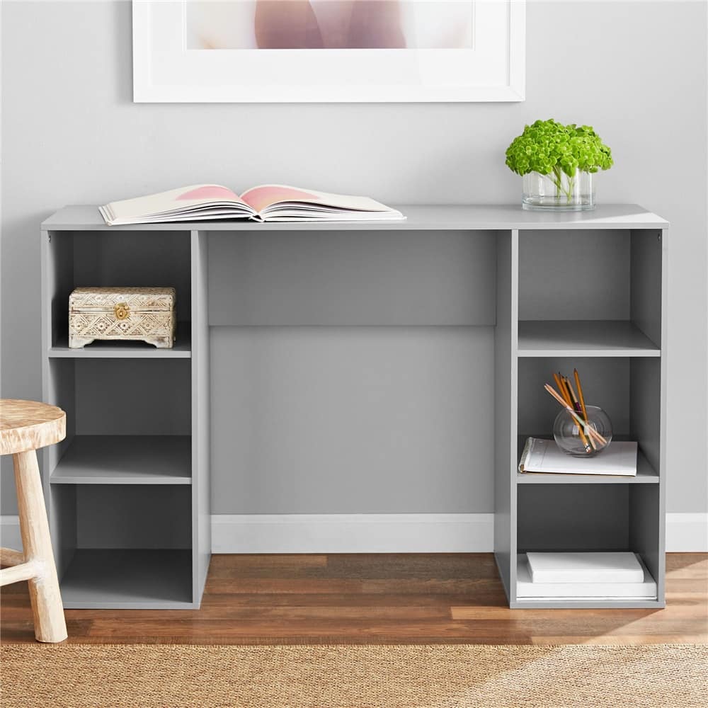 Modern Simple Design Style 6-Cube Storage Computer Desk