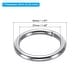 Metal O Rings, 2 Pcs 304 Stainless Steel Round Rings for Hardware Bags ...