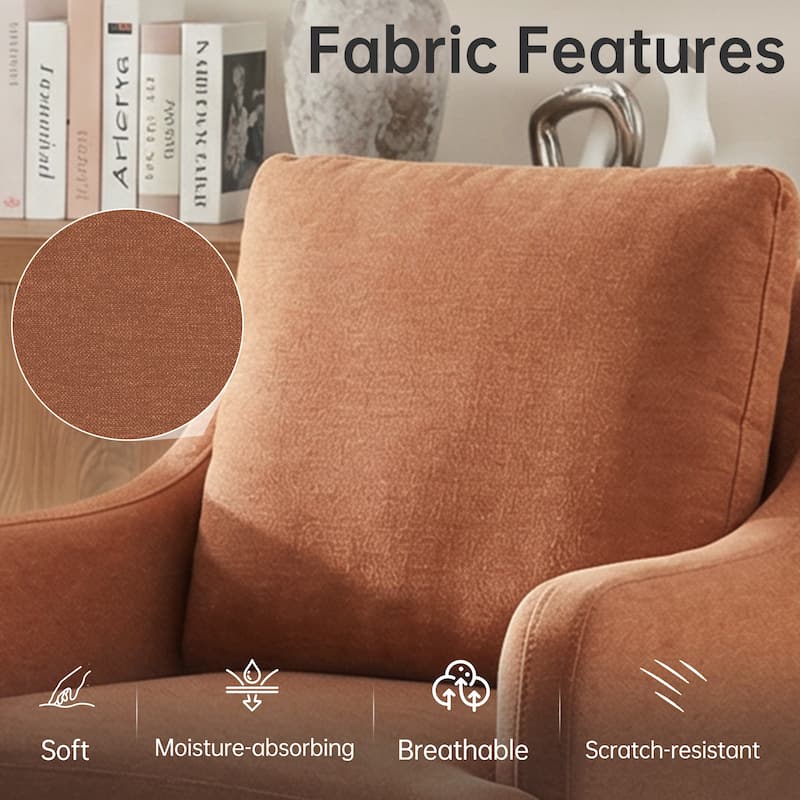 Upholstered Dining Chairs, Modern Kitchen Chairs Dinner Chairs with 4 Casters