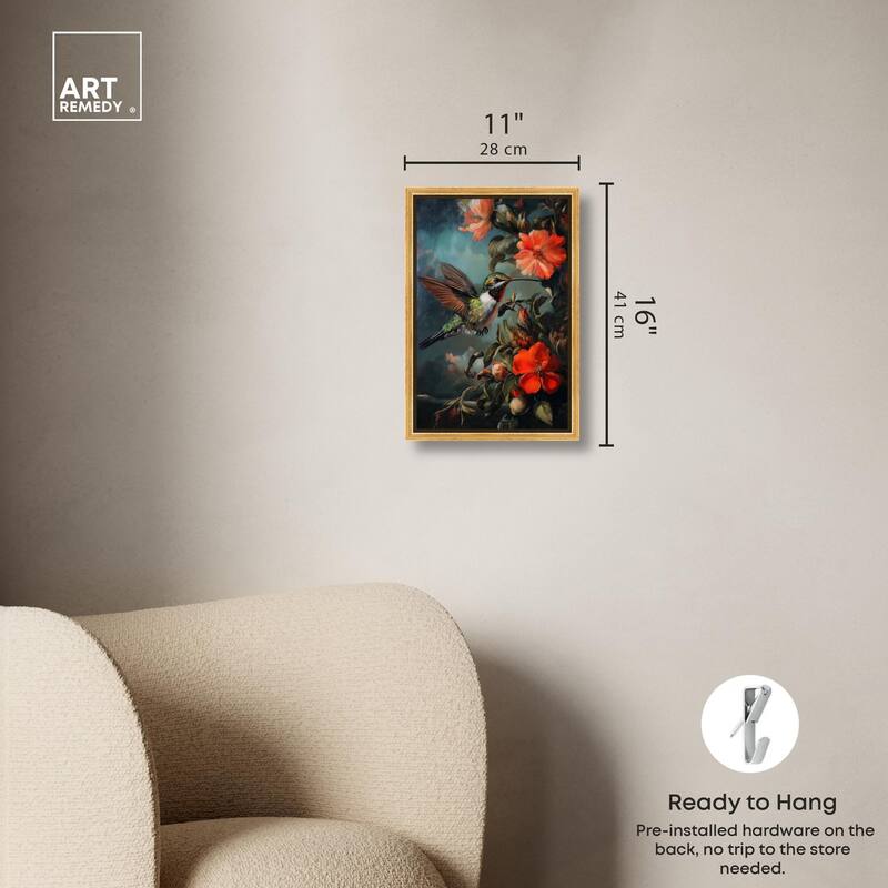 Whirring Wings II Canvas by Art Remedy