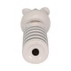 preview thumbnail 23 of 32, Ceramic Lines Bunny with Heart Figurine - White