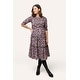 preview thumbnail 1 of 2, Aurora Dress Extra Large - Winter Floral