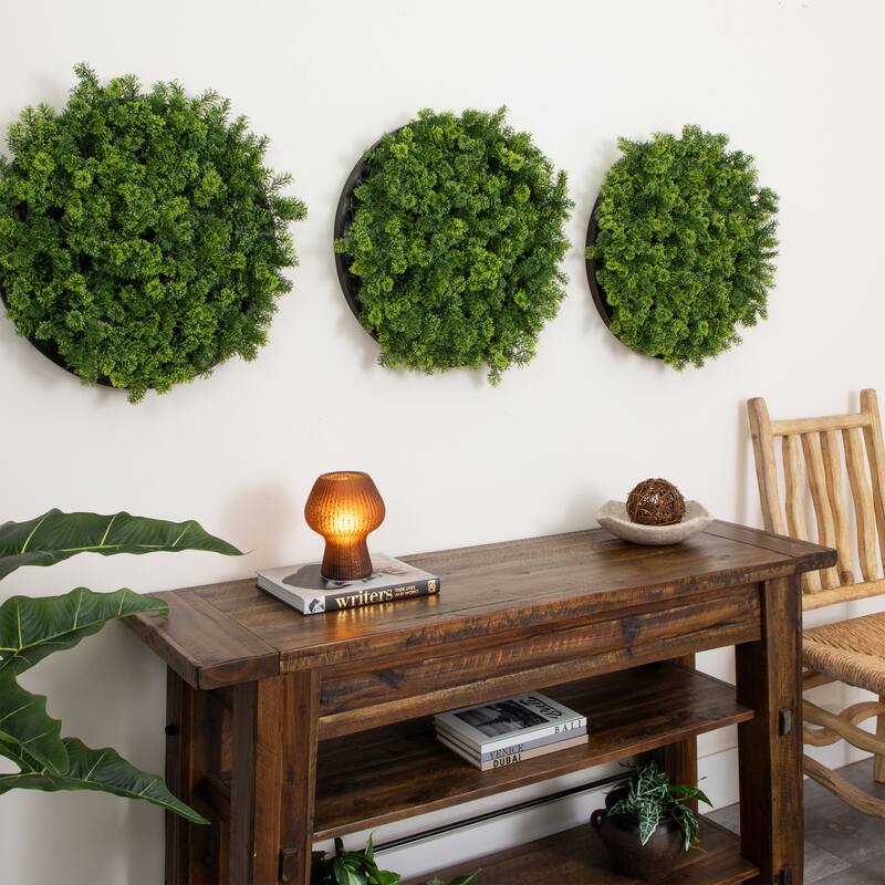 Irish Meadow Artificial Framed Living Wall Panel - 20" - Green
