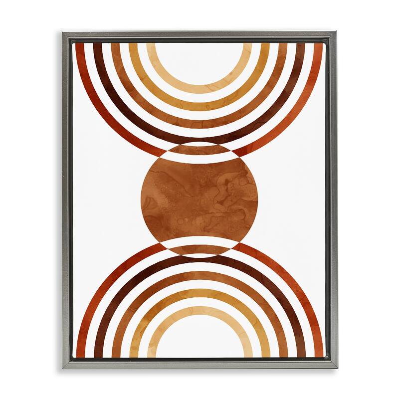 Stupell Boho Earthy Arches Framed Floater Canvas Wall Art Design by Lil' Rue
