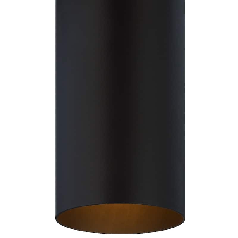 Volume Lighting 1-Light Antique Bronze Outdoor Cylinder Flush Mount