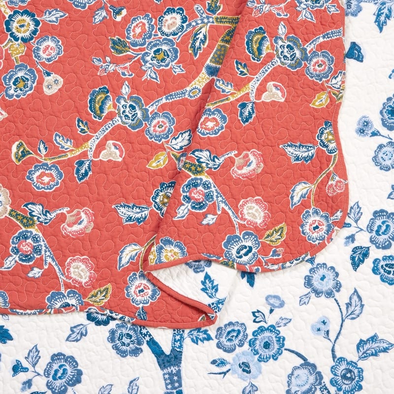 Jaipur Dreams 3-Piece Reversible Cotton Quilt Set by Madcap Cottage