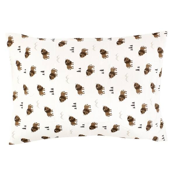 slide 1 of 1, Hudson Baby Infant Boy Cotton Toddler Pillow Case, Wild Buffalo, One Size - Wild Buffalo Wild Buffalo - One Size