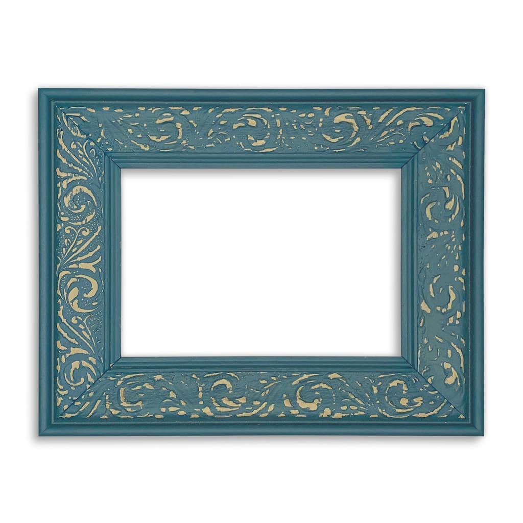 Modern Baroque Teal Frame