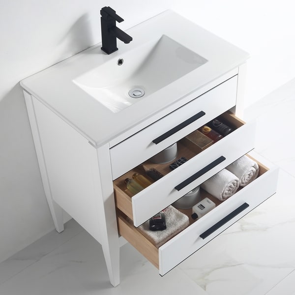 Ayer 30 Inch Single Bathroom Vanity Set Overstock 32517442