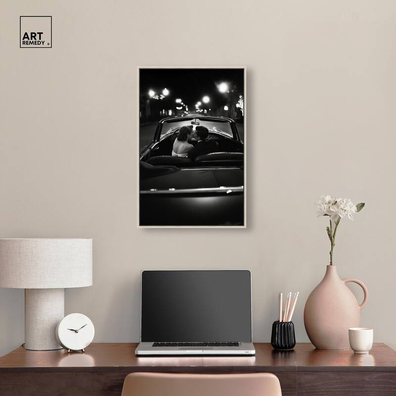 Kiss Me in the Moonlight I Canvas by Art Remedy