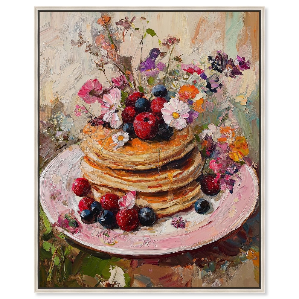 Raspberry Pancakes II Canvas by Art Remedy