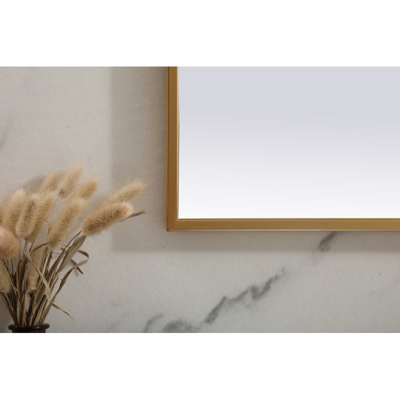 Indigo Home Metal Frame Arch Mirror 42x38 Inch