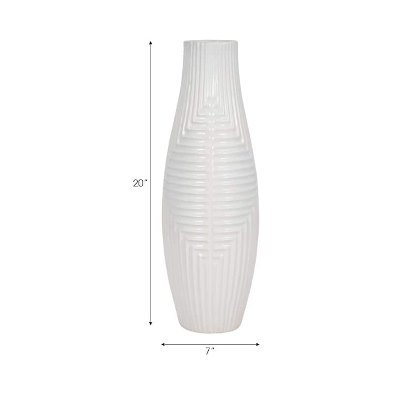 Sagebrook Home Tribal Modern Ceramic Vase