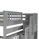 preview thumbnail 7 of 22, Modern Full Over Full Bunk Bed With Shelves And 6 Storage Drawers,Solid Construction for Kids