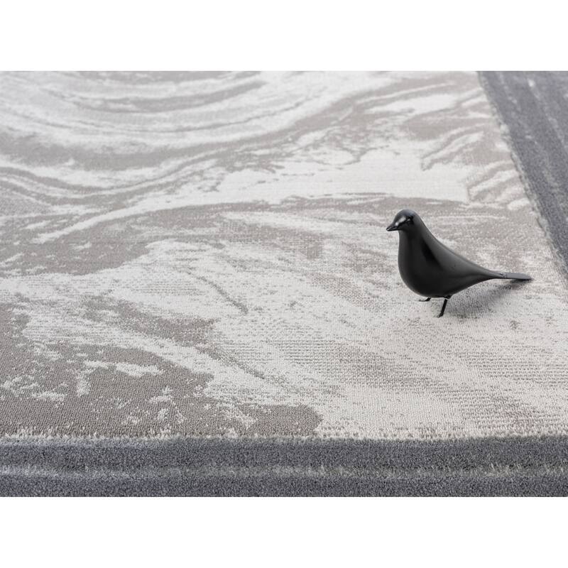 Ksamil Collection Abstract Border Area Rug