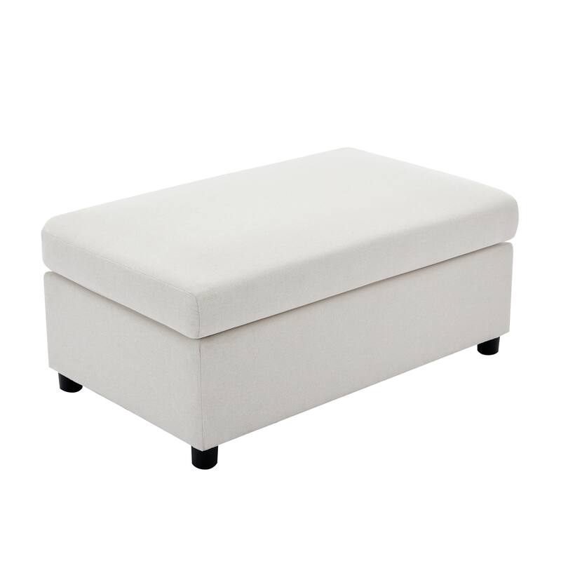 Roomfitters 50" Oversized Armchair with Ottoman, Modern Accent Chair, Lumbar Support, Reading Sofa for Bedroom