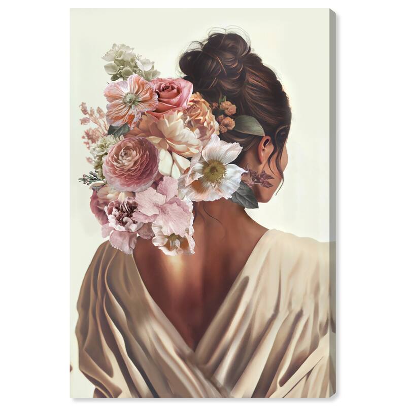 Wynwood Studio Fashion and Glam Alessa White and Cream White Traditional Wall Art Canvas Print