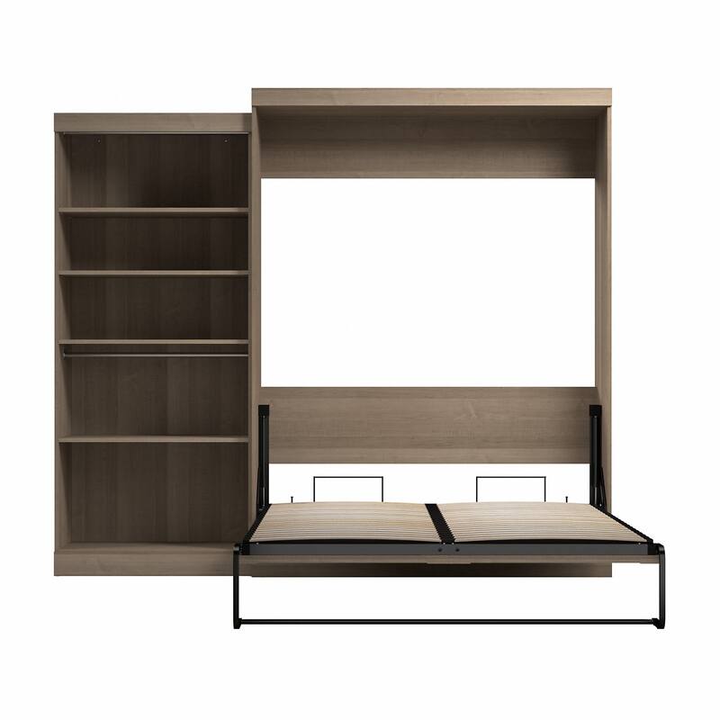 Pur Queen Murphy Bed with Closet Organizer (101W) by Bestar