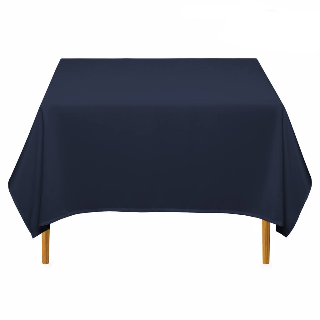 70 x 70in 10pk Square Tablecloth Navy Blue