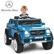 preview thumbnail 6 of 13, 12V Licensed Mercedes-Benz Kids Ride On Car - 45"x 30.5"x 22.5"(L x W x H) Blue