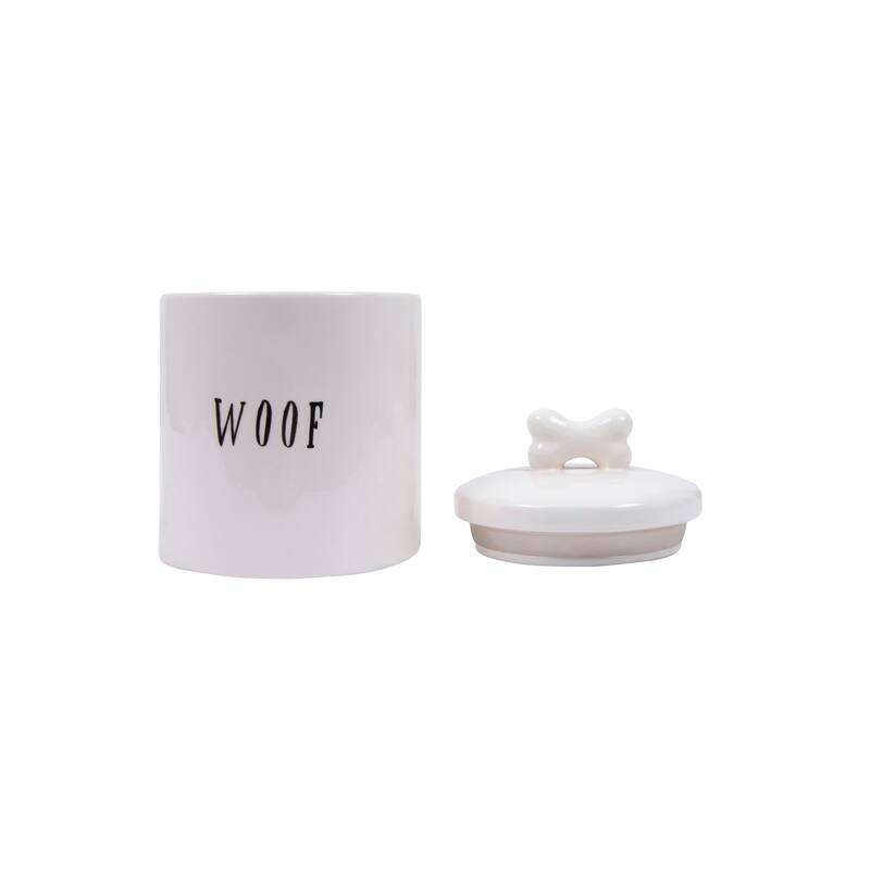"Woof" Jar with Bone Handle on Lid