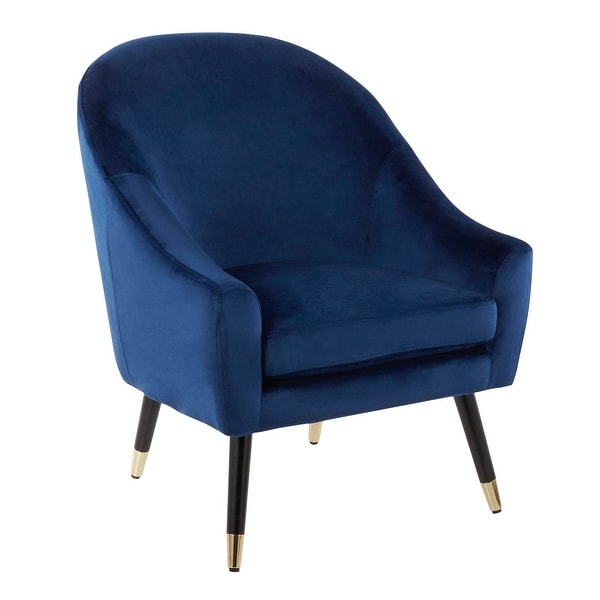Silver Orchid White Velvet Upholstered Accent Chair. Opens flyout.