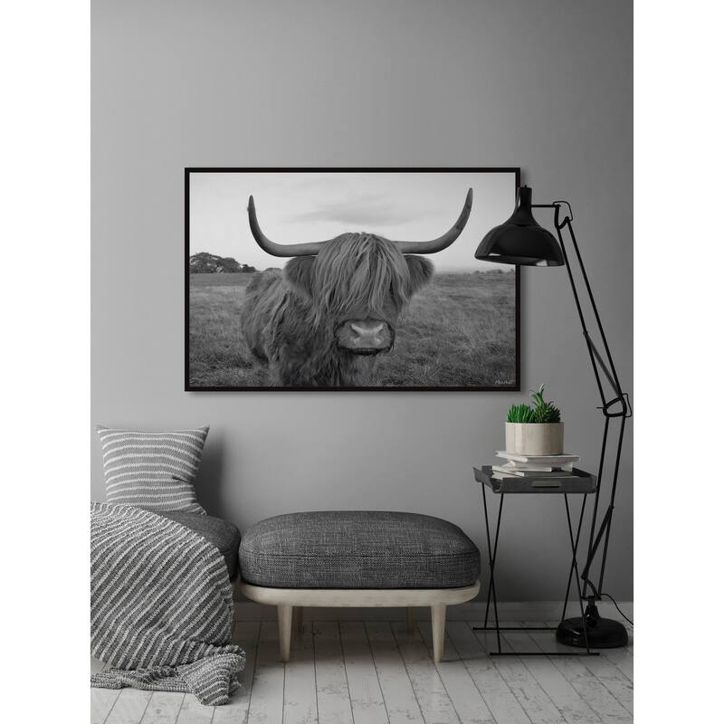 Covered Eyes Floater Framed Print on Canvas