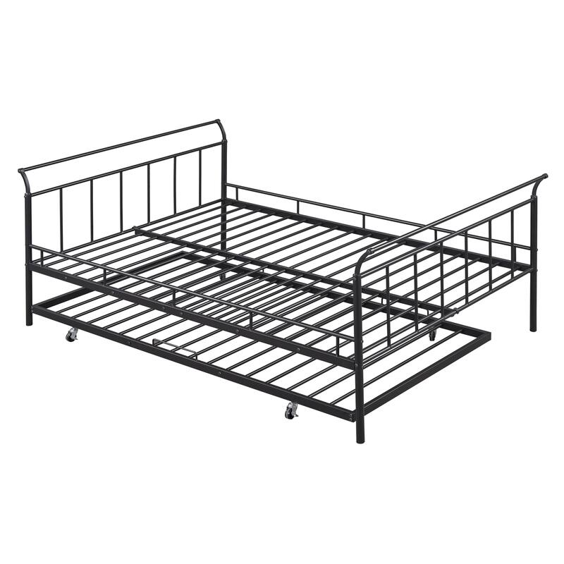 Metal Daybed with Curved Handle Design