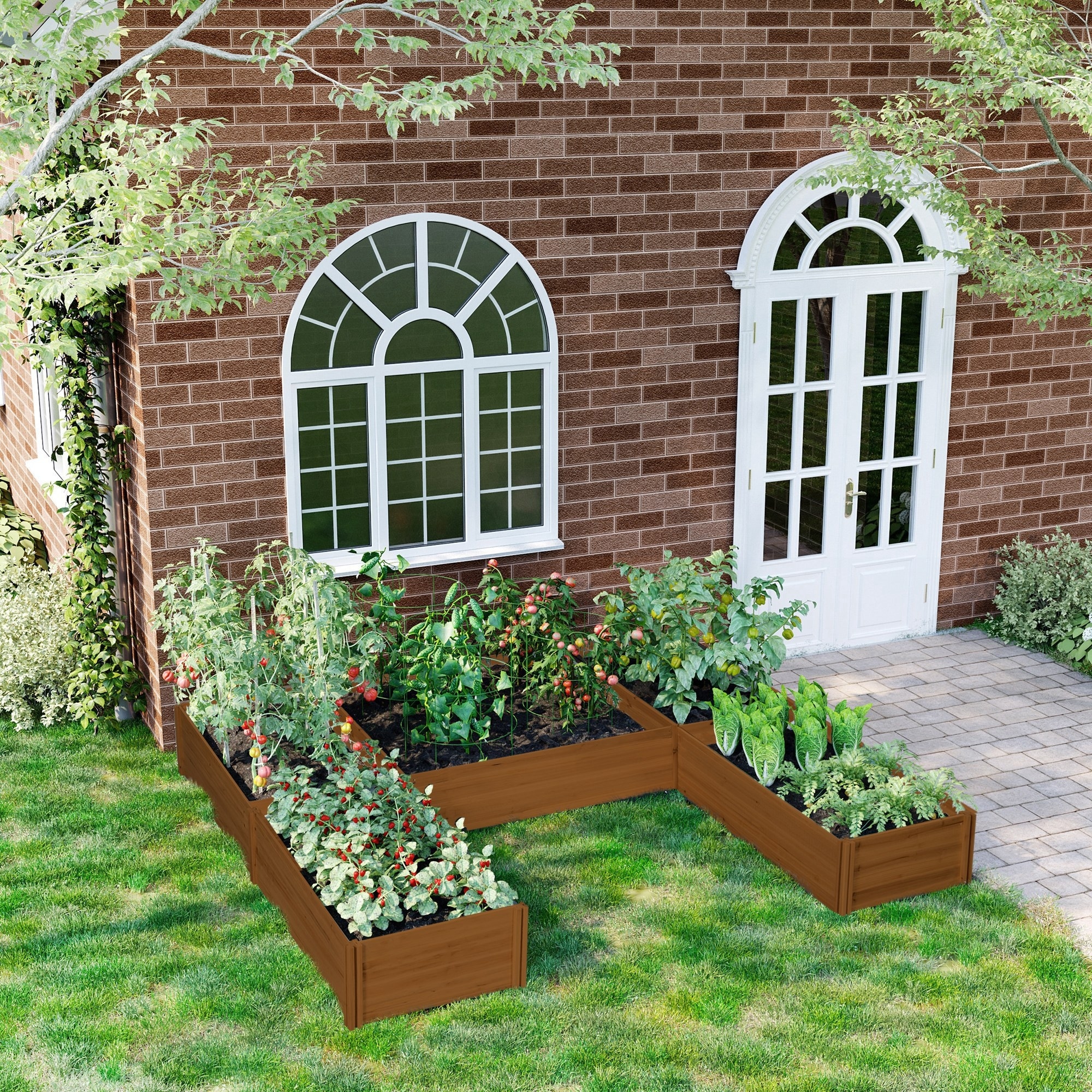 40 in x 120 in Artificial Boxwood Roll Panels for Outdoor Use - 1 Roll