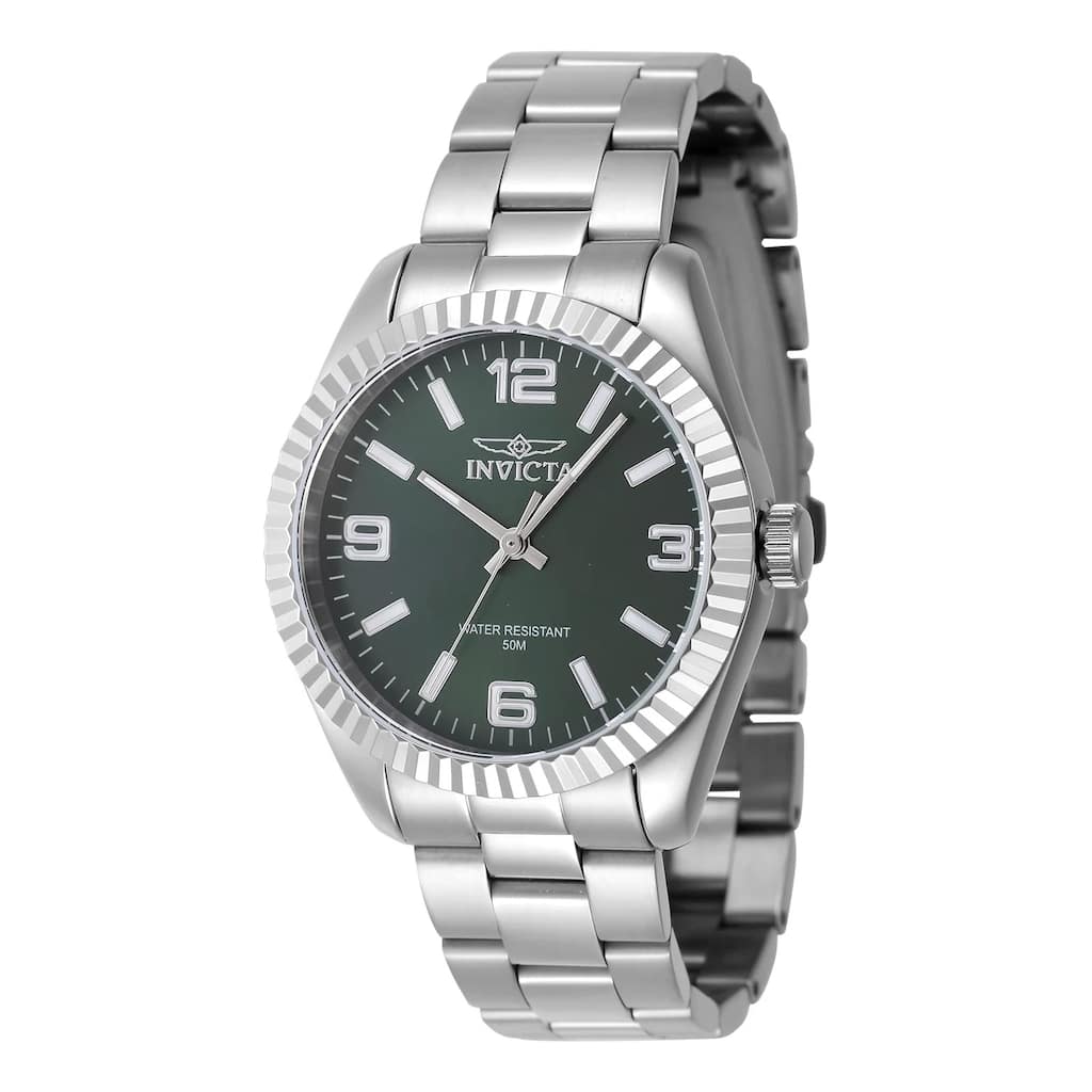 Invicta Women's 47465 Specialty Quartz 3 Hand Green Dial Watch