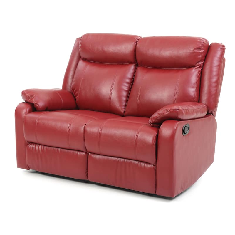 Ward Faux Leather Double Reclining Loveseat