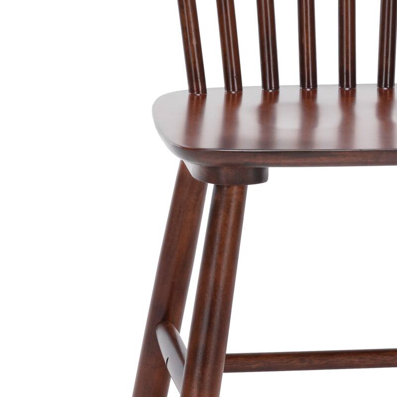 Coastal Set of 6/4/2 Windsor Solid Wood Dining Chairs Modern Wood Frame Side Chairs for Kitchen and Dining Room