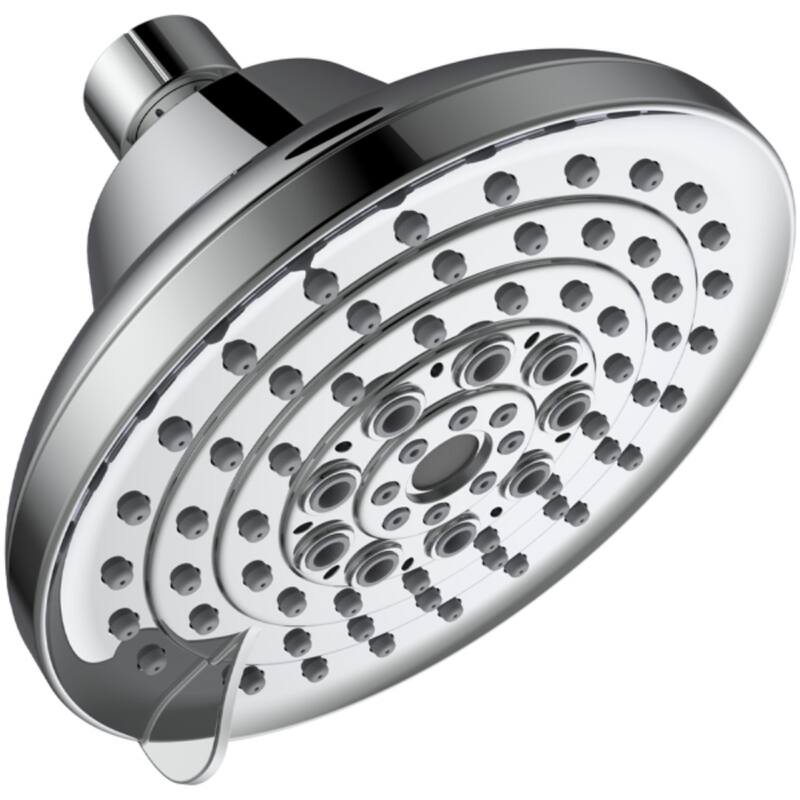 5-Inch Stainless Steel Rain Shower Head with 6 Modes and Anti-Clog Nozzles High Pressure - ‎4.72 x 4.53 x 3.74