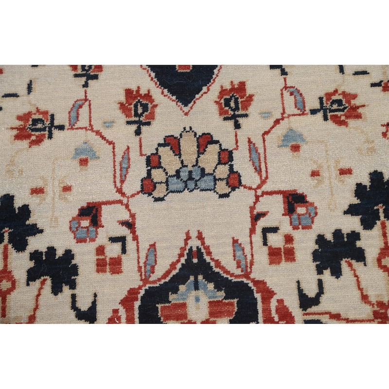 Floral Kashan Mohtasham Turkish Oriental Area Rug Wool Hand-knotted - 9'9" x 13'0"