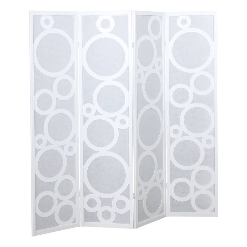 4-Panel Wood Room Divider