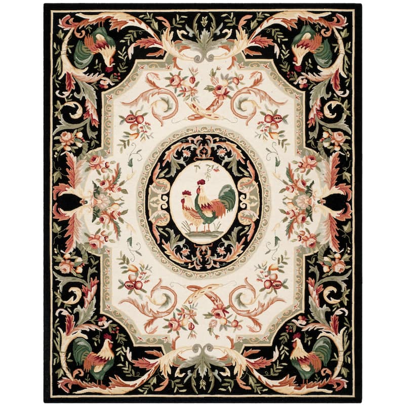 SAFAVIEH Handmade Chelsea Myranda French Country Rooster Wool Rug