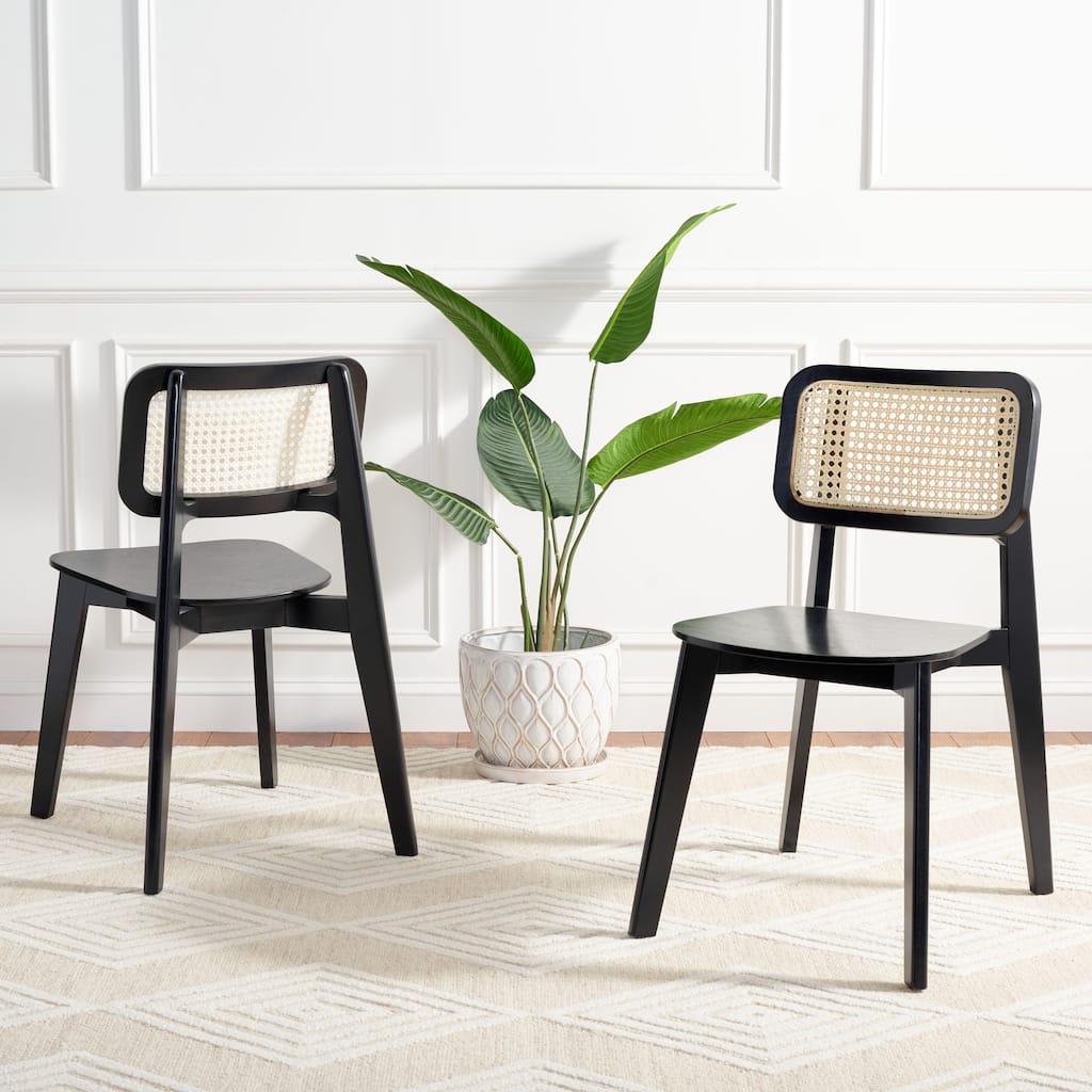 SAFAVIEH Luz Cane Dining Chair - 17" W x 20" D x 32" H - 17Wx20Dx32H