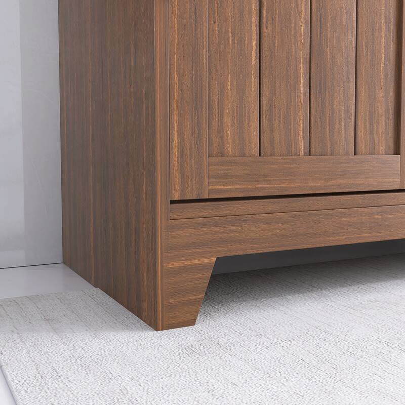 36" Freestanding Bathroom Vanity with Ceramic Sink - 35.83'' x 18.9'' x 33.46''