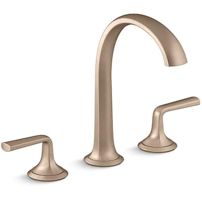 Kallista Script Widespread Sink Faucet with Arch Spout and Lever