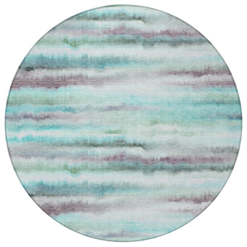 HomeRoots Striped Transitional Rectangle Outdoor Rug
