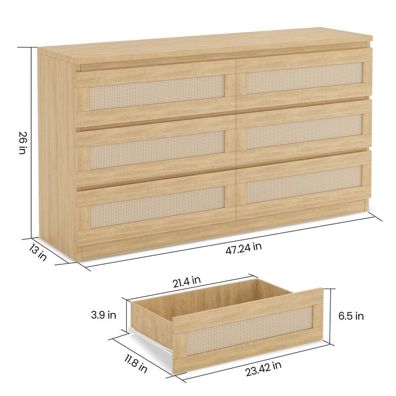 Rattan Dresser for Bedroom