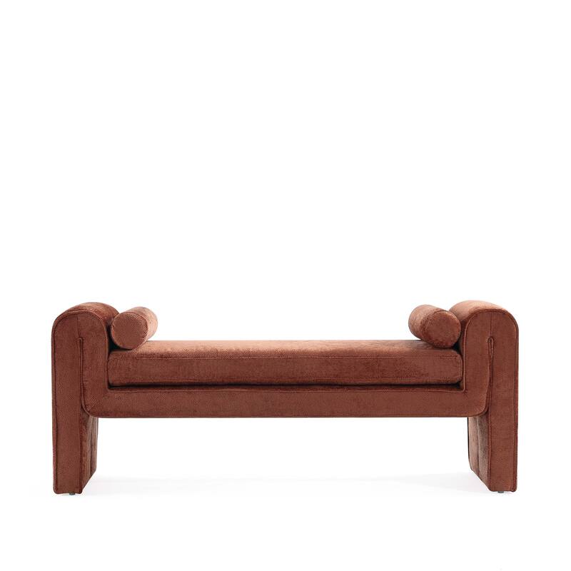 Manhattan Comfort Modern Concord Chenille 59 Inch Bench