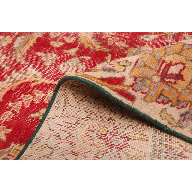 ECARPETGALLERY Hand-knotted Antalya Vintage Red Wool Rug - 8'8 x 11'4